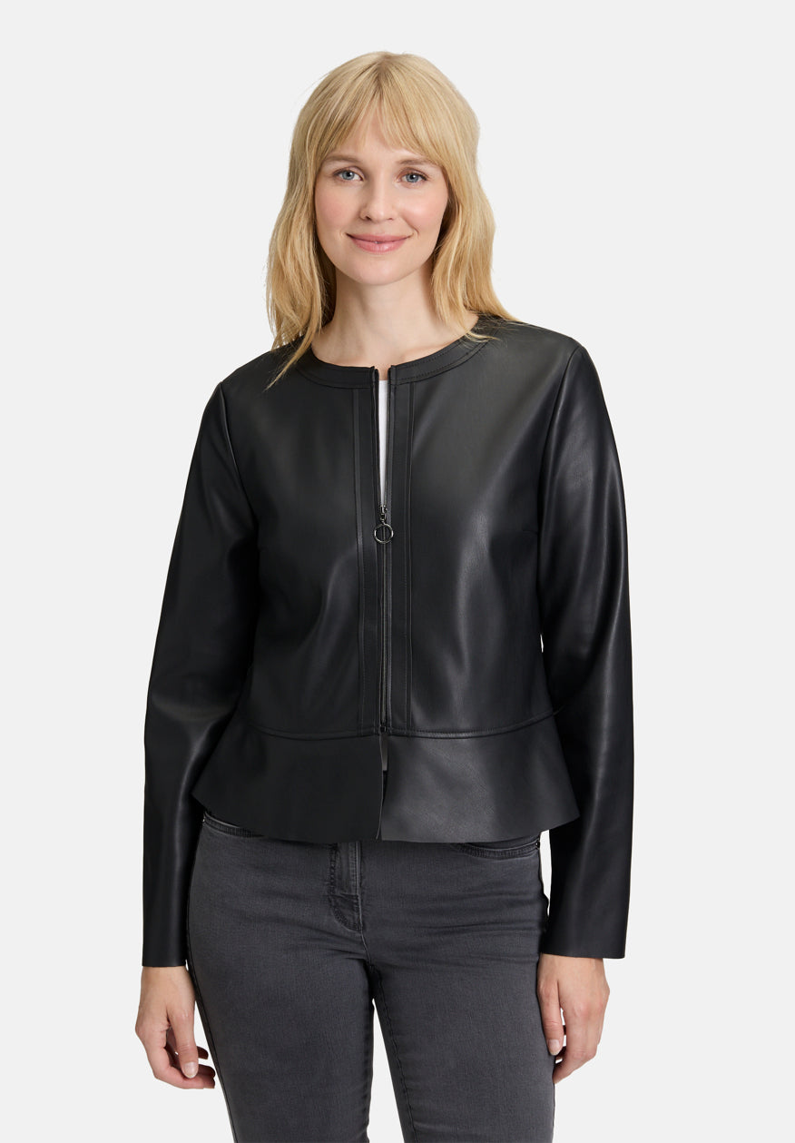Betty Barclay_Black_Short Blazer with Zip_4272-2738_9045_01