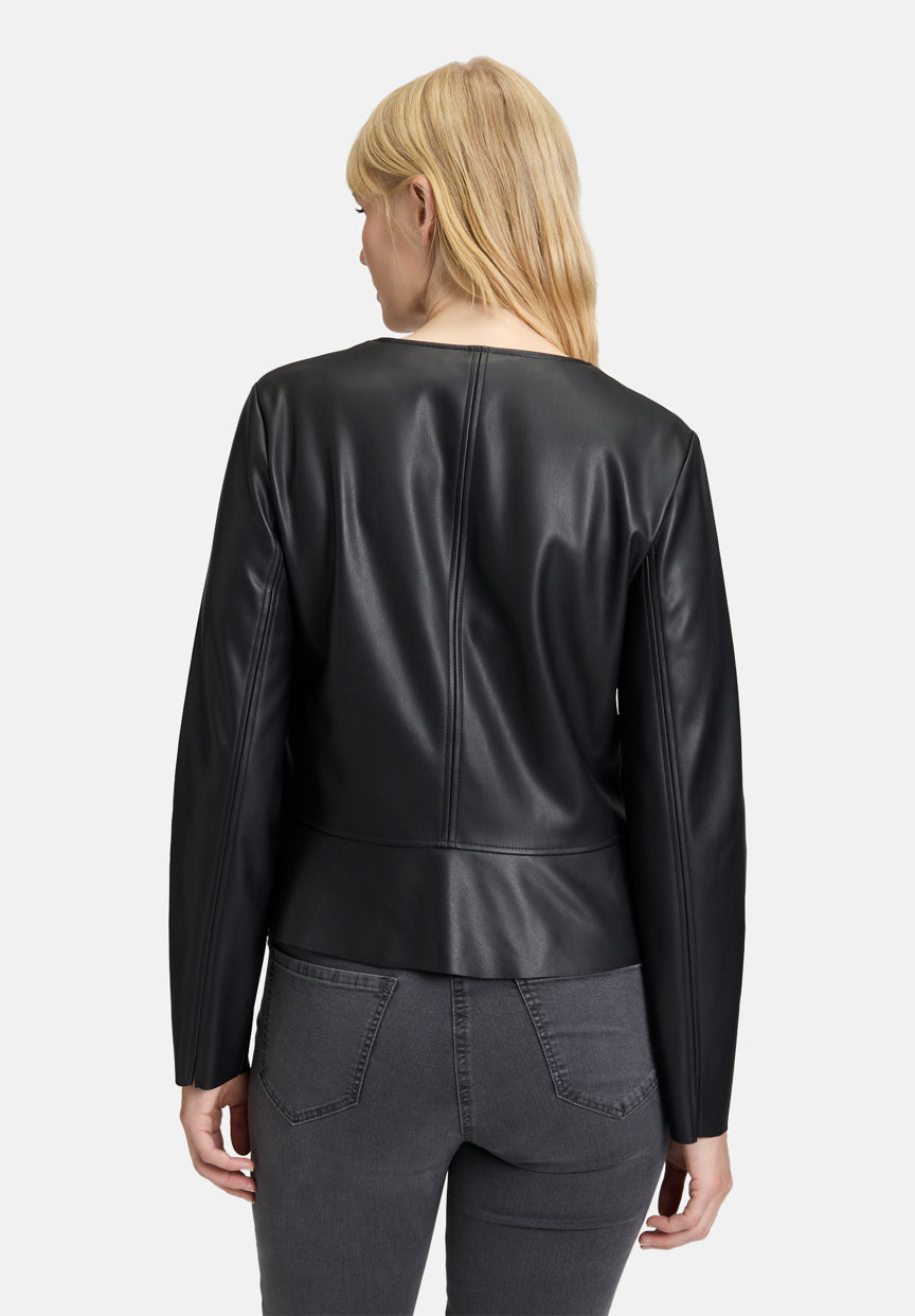 Betty Barclay_Black_Short Blazer with Zip_4272-2738_9045_03