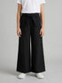 Benetton Black Girls Wide Fit Trousers with Sash SKU: 42KQCF05J_100 Image 00