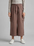 Benetton Brown Girls Wide Leg Trousers with Pockets SKU: 42KQGF02V_24R Image 00