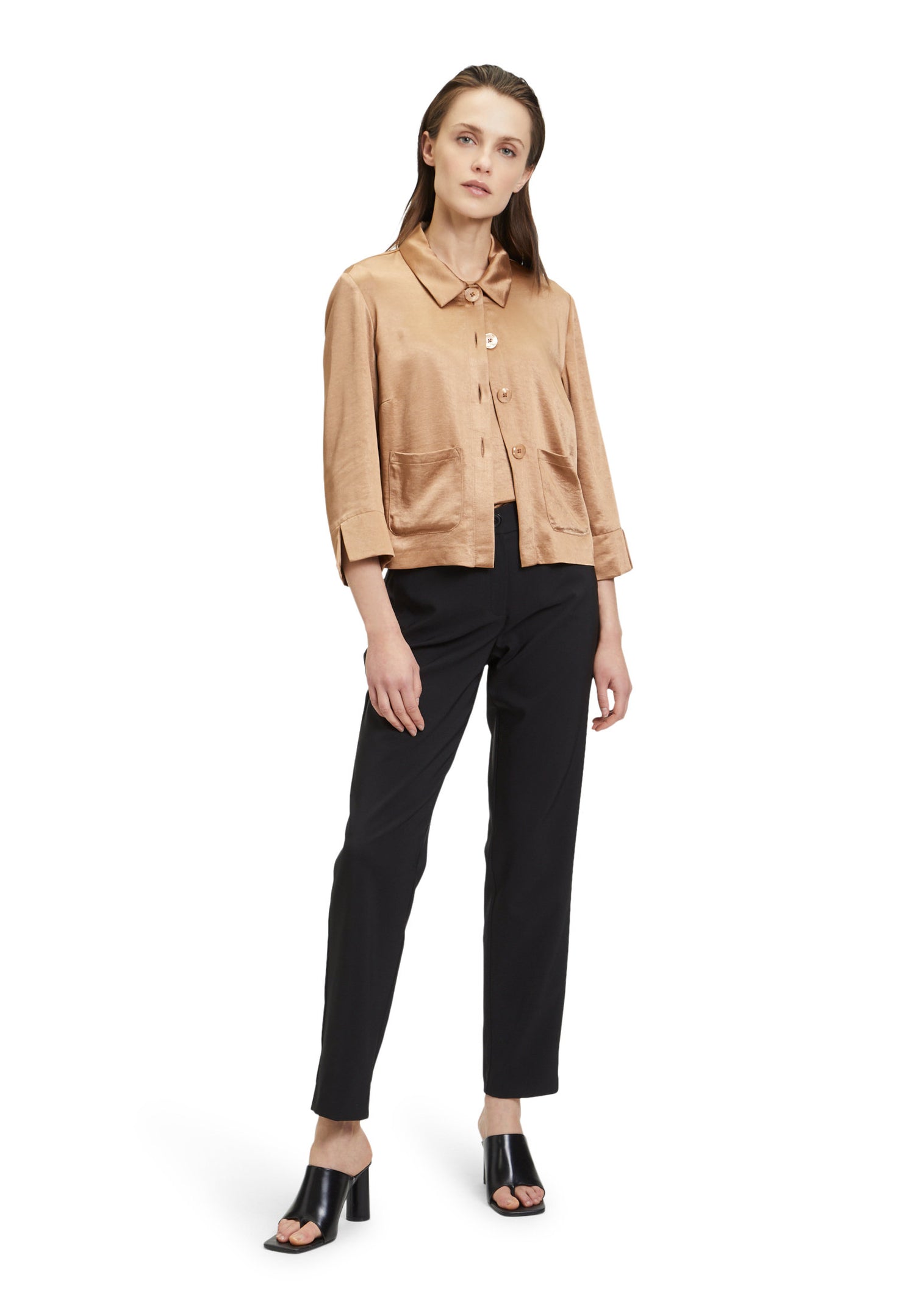 Shimmery Collared Button Up Blouse_4345 2525_7030_05