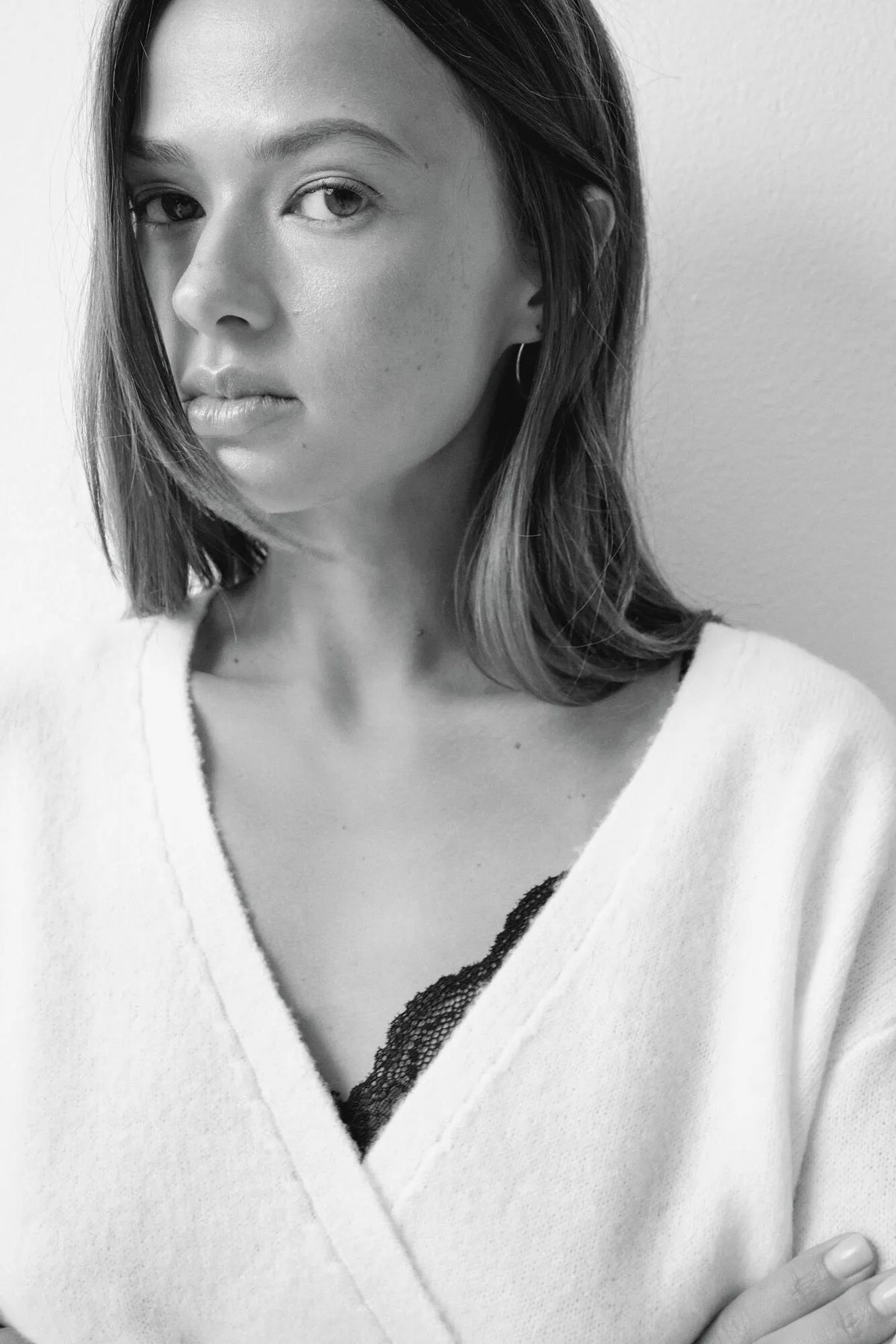 Women Secret Ivory Women Ballet Wrap Cardigan Robe SKU: 4354034_96 Image 05