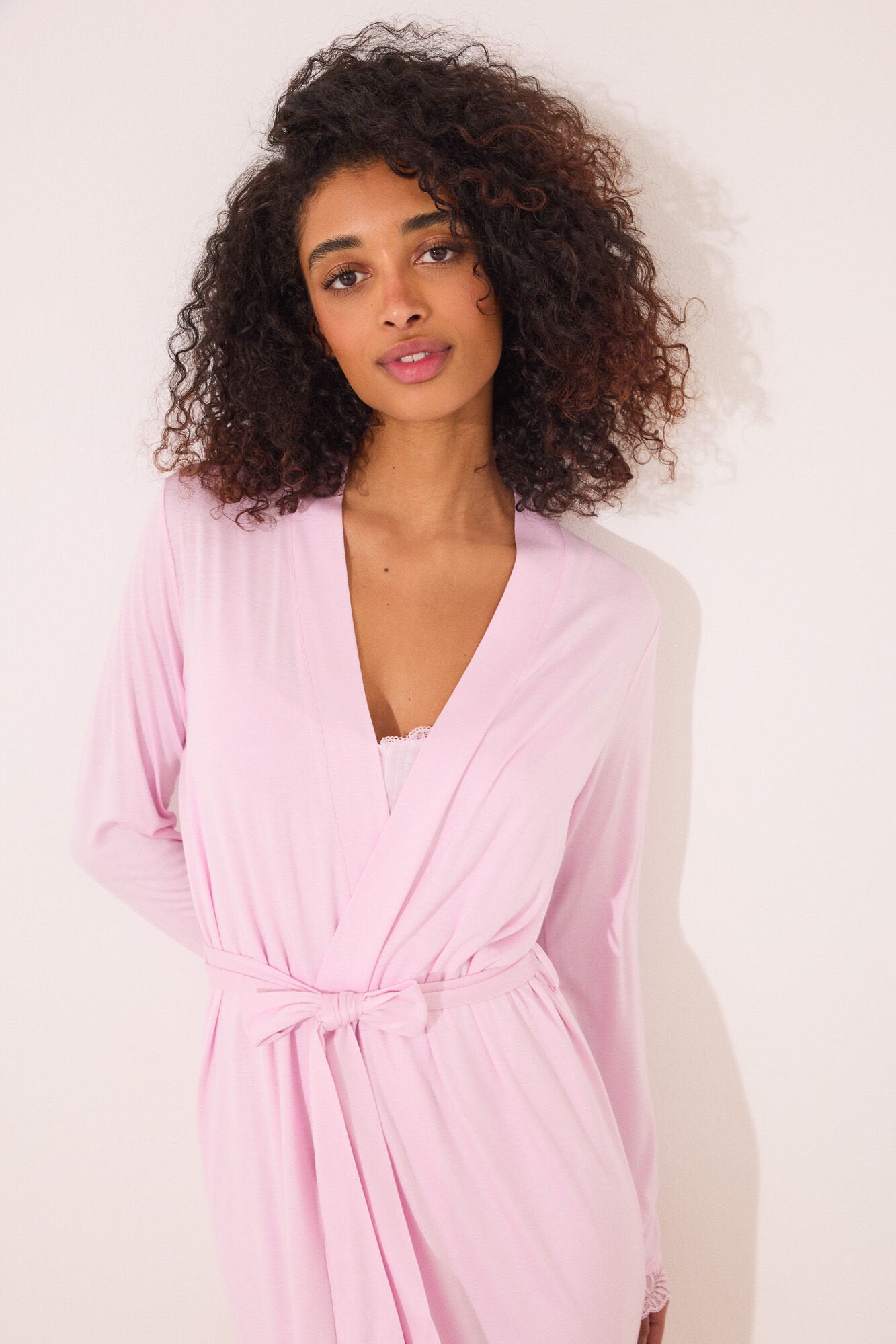 Women Secret_Pink Viscose Midi Robe_4359711_71_01