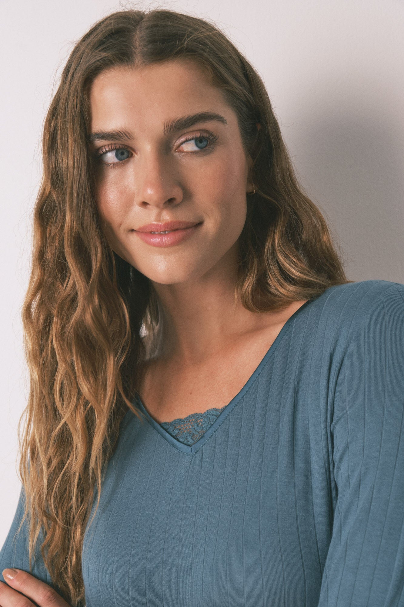 Women Secret_Green_Green Viscose Midi Nightgown_4362326_22_02