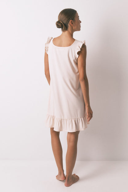 Women Secret_Pink_Pink Ribbed Short Nightgown_4362327_71_07