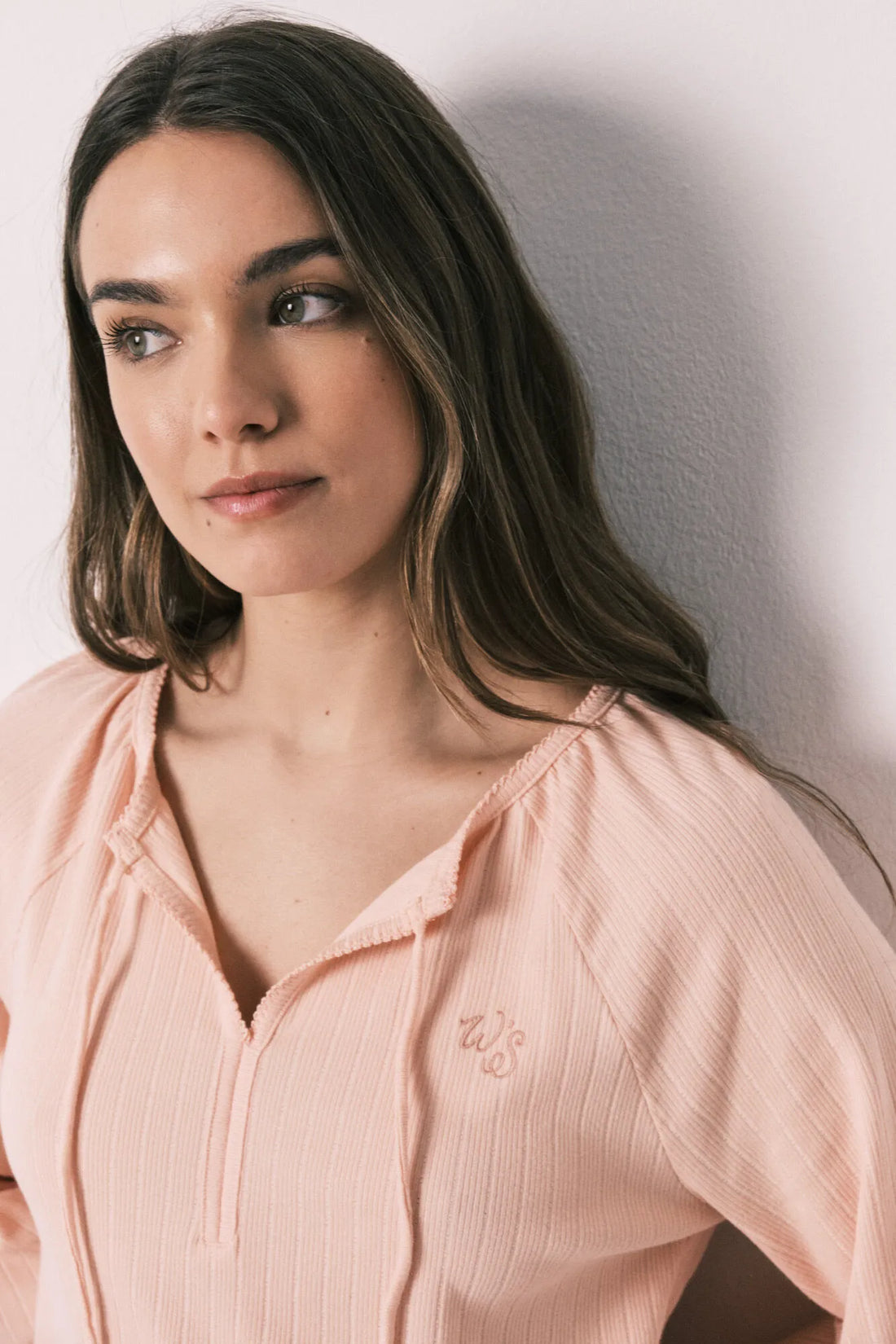 Women Secret Orange Women Pink Cotton Ribbed Midi Nightgown SKU: 4363620_66 Image 02