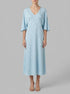 Women Secret_Green_Long Nightgown with Gathered Neckline_4363623_23_00