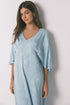 Women Secret_Green_Long Nightgown with Gathered Neckline_4363623_23_01