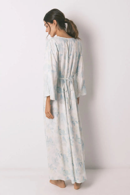 Women Secret_Ivory_Long Wrap Nightgown with Belt_4363624_96_06