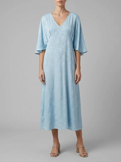 Women Secret_Ivory_Floral Jacquard Caftan Dress_4363626_96_00