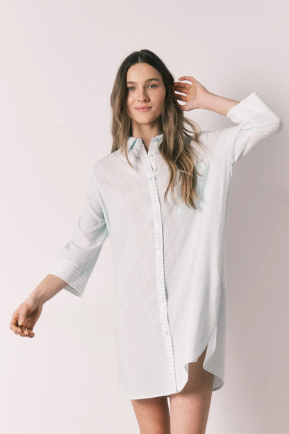 Women Secret Green Women Green Striped and Gingham Print Camisole SKU: 4363632_28 Image 01