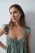 Women Secret Light Khaki Women Green Midi Strap Nightgown SKU: 4364654_94 Image 01