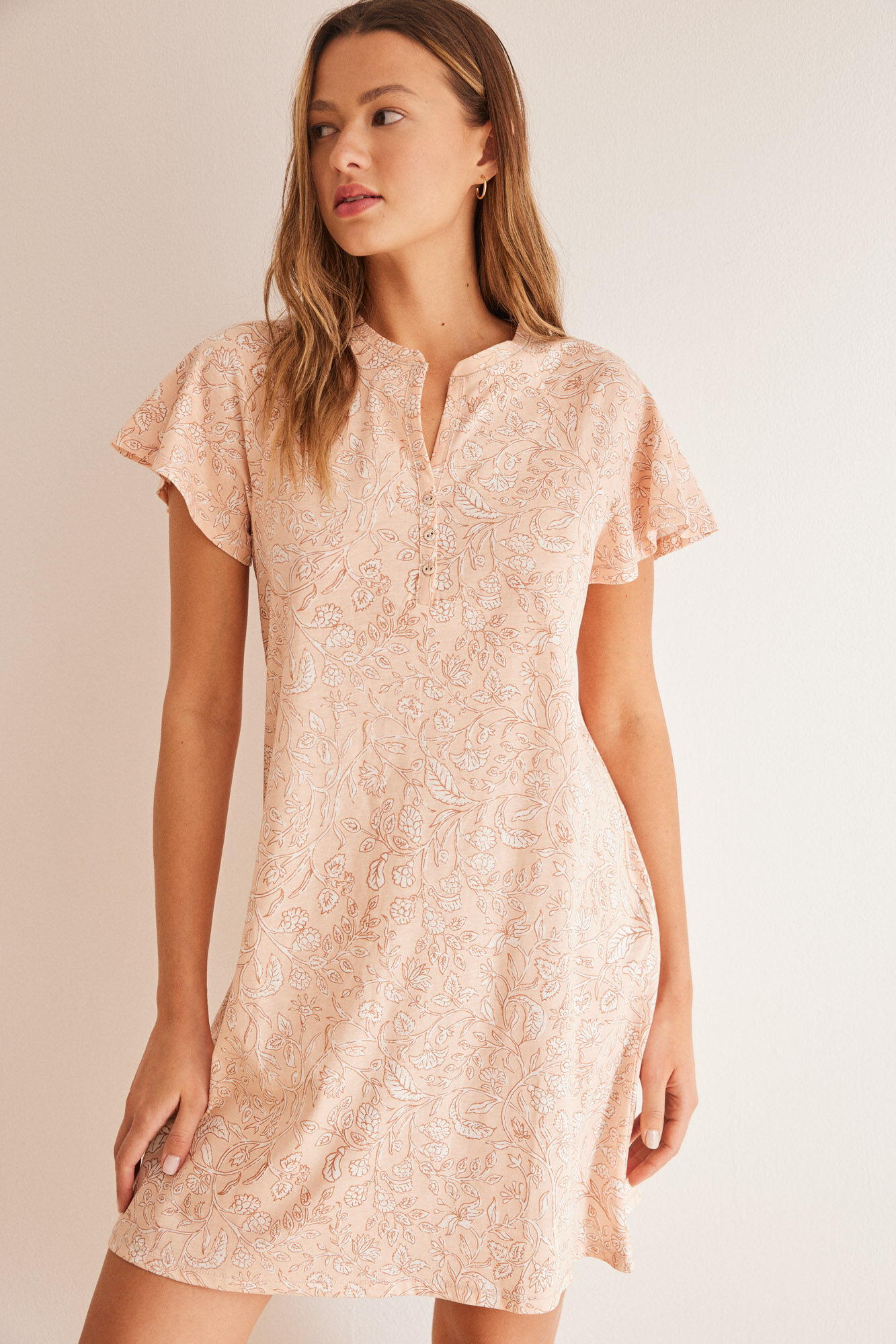 Short Sleeves Short Nightdress_4367479_73_03