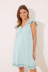 Women Secret_Short Nightgown 100% Cotton Green Embroidered_4369320_28_01