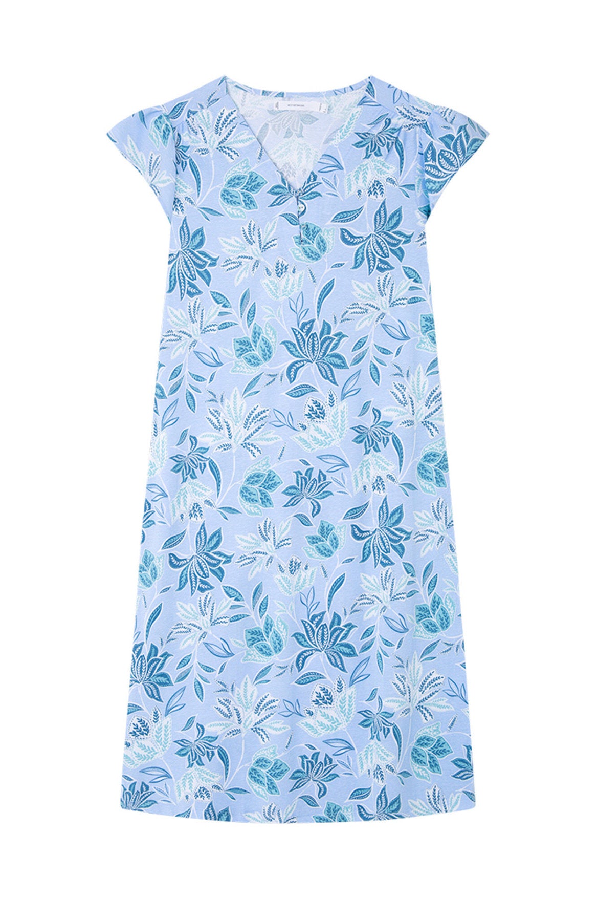 Women Secret_100% Cotton Midi Nightgown with Floral Print_4369321_19_05