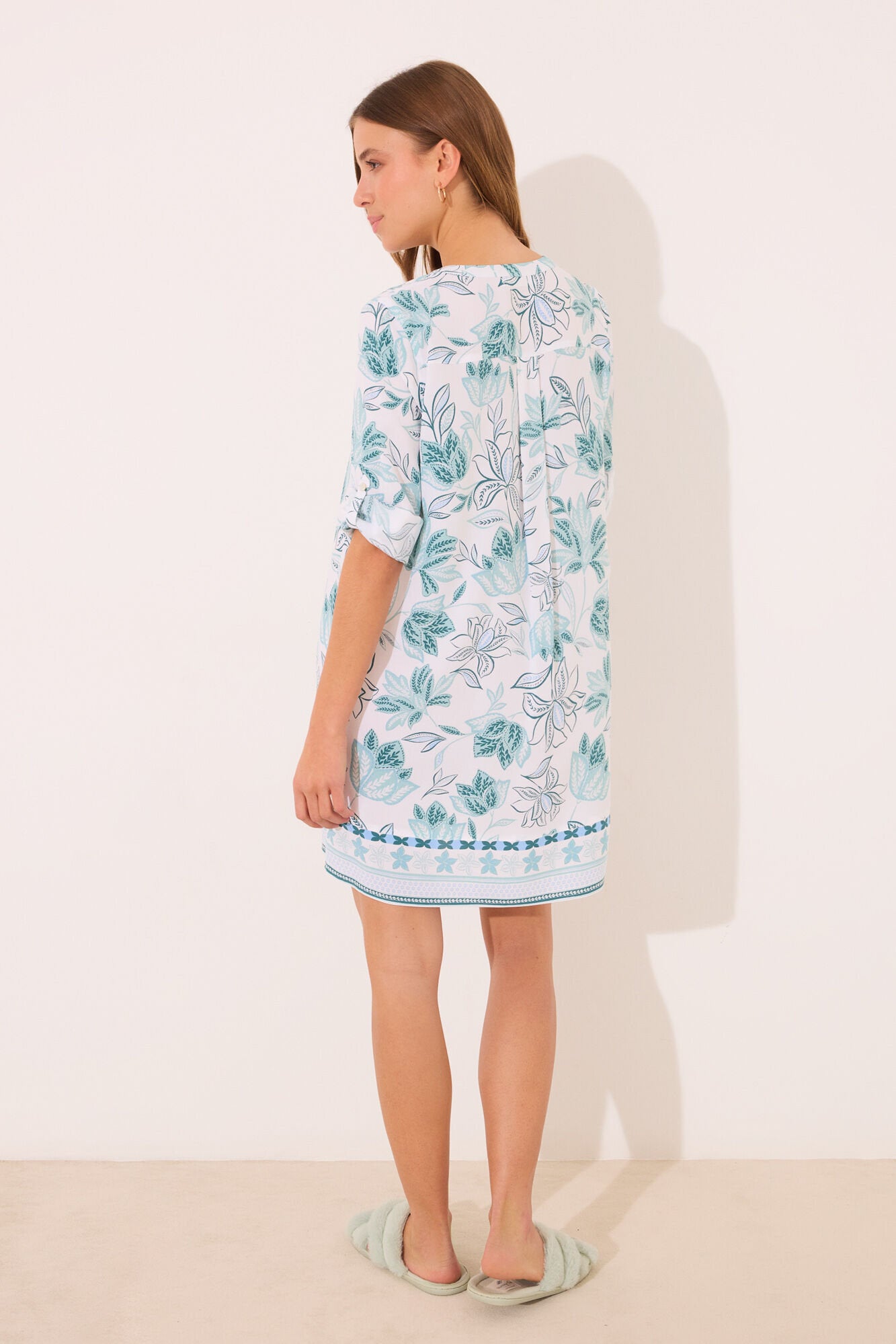 Women Secret_Viscose Camisole with Green Flowers_4369325_97_06