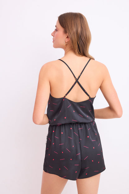 Women Secret_Black Satin Print Short Jumpsuit_4379531_01_05