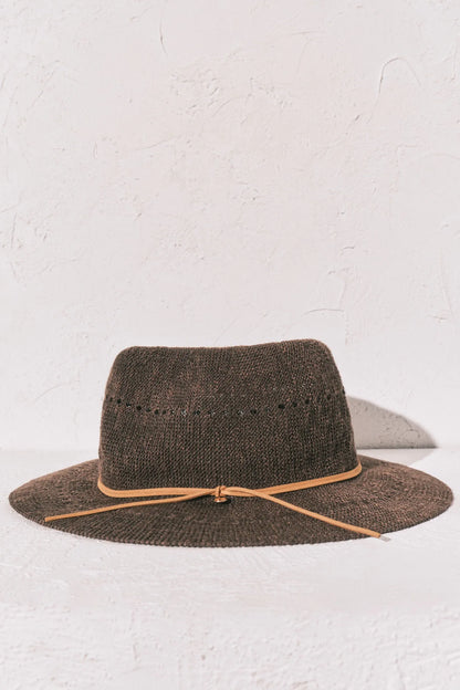 Women Secret Medium Brown Women Brown Raffia Effect Hat SKU: 4383157_31 Image 01