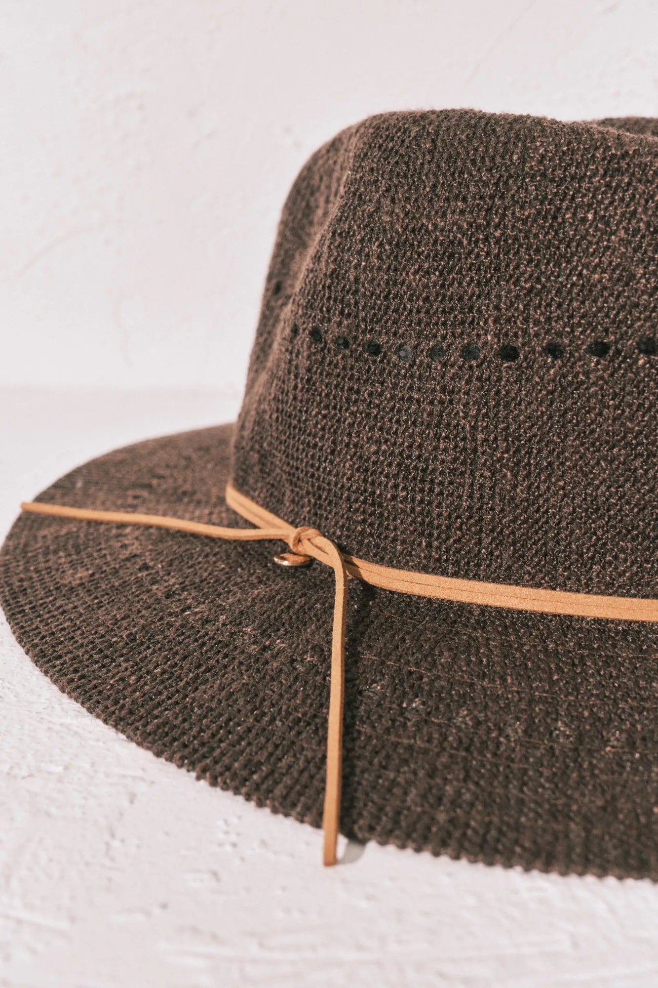 Women Secret Medium Brown Women Brown Raffia Effect Hat SKU: 4383157_31 Image 02