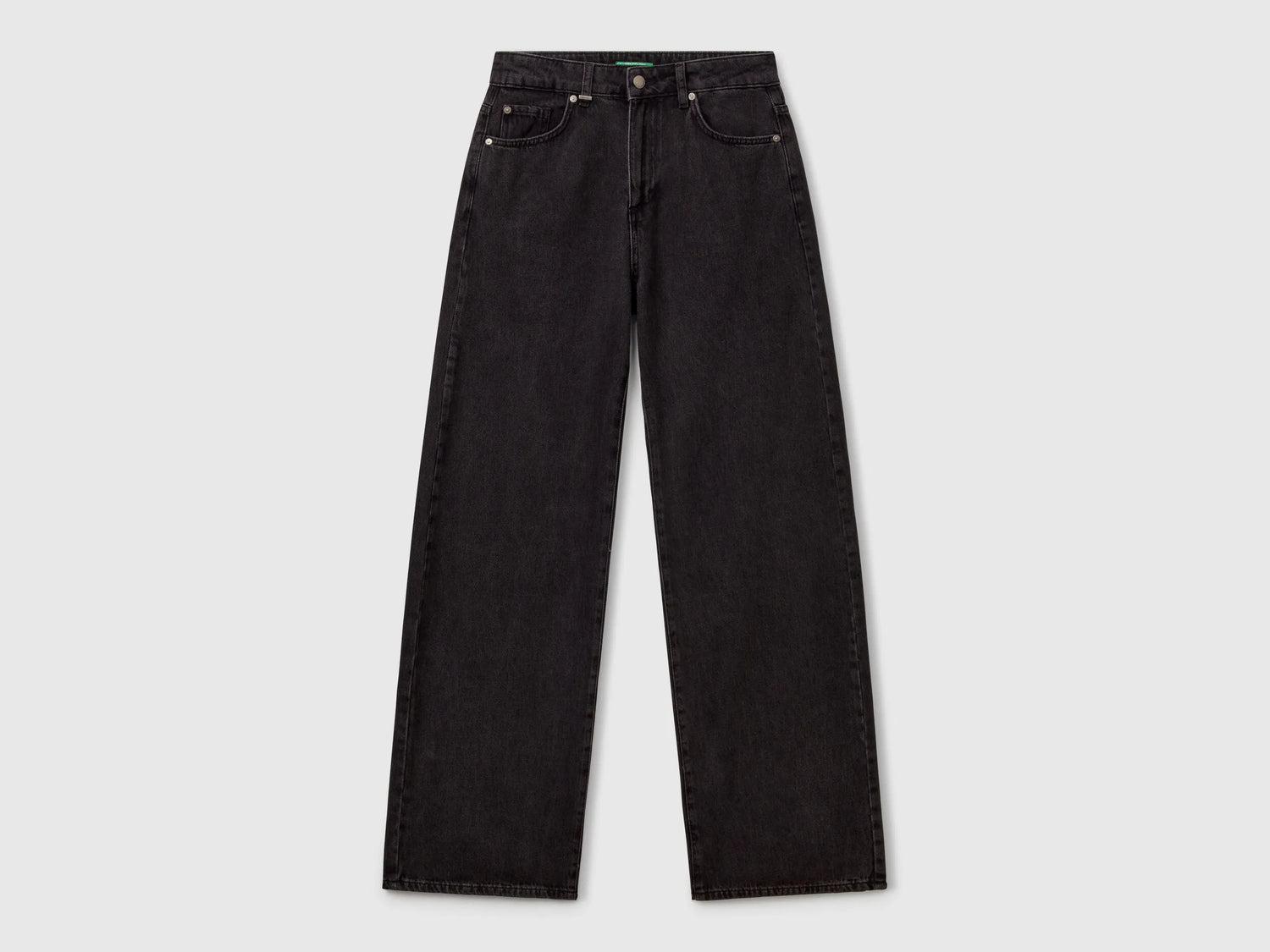 Benetton Black Women Wide-Fit Jeans SKU: 43UNDE02B_800 Image 05