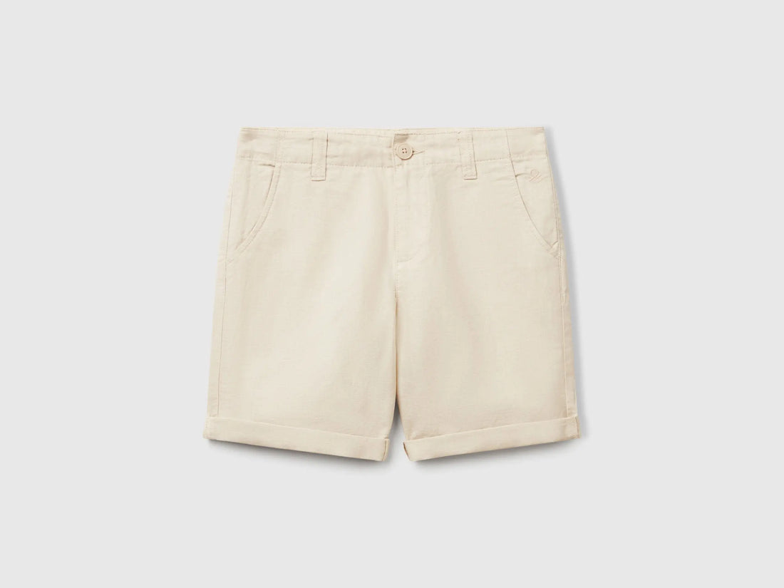 Benetton_Chino Bermudas in Pure Linen_43WBC901E_152_01