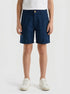 Benetton Dark Blue Boys Linen Blend Shorts SKU: 43WBC904I_37T Image 00