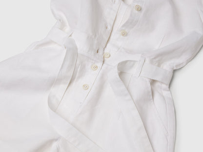 Benetton_Jumpsuit with Sash in Linen Blend_43WBCT014_101_03