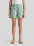 Benetton Aqua Girls Linen Blend Shorts with Sash SKU: 43WBG9037_30V Image 00