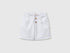 Benetton White Boys Linen Blend Shorts SKU: 43WBG9039_101 Image 01