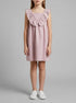 Benetton Pink Girls Linen Blend Dress with Ruffles SKU: 43WBGV02S_0C3 Image 00
