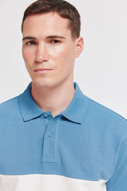 Springfield Blue Men PiquŽ Regular Fit Polo Shirt SKU: 4403093_14 Image 03