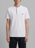 Springfield White Men PiquŽ Mandarin Collar Slim Fit Polo Shirt SKU: 4403094_99 Image 00
