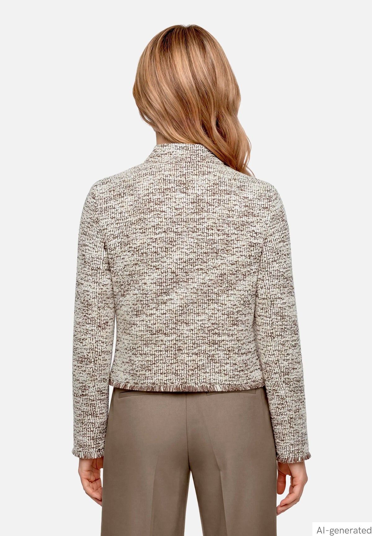 Betty Barclay Nature/Brown Women BouclŽ Jacket with Buttons SKU: 4407-1135_1807 Image 04