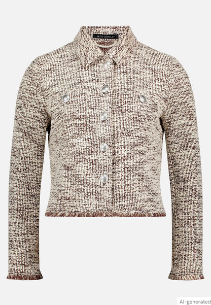 Betty Barclay Nature/Brown Women BouclŽ Jacket with Buttons SKU: 4407-1135_1807 Image 05