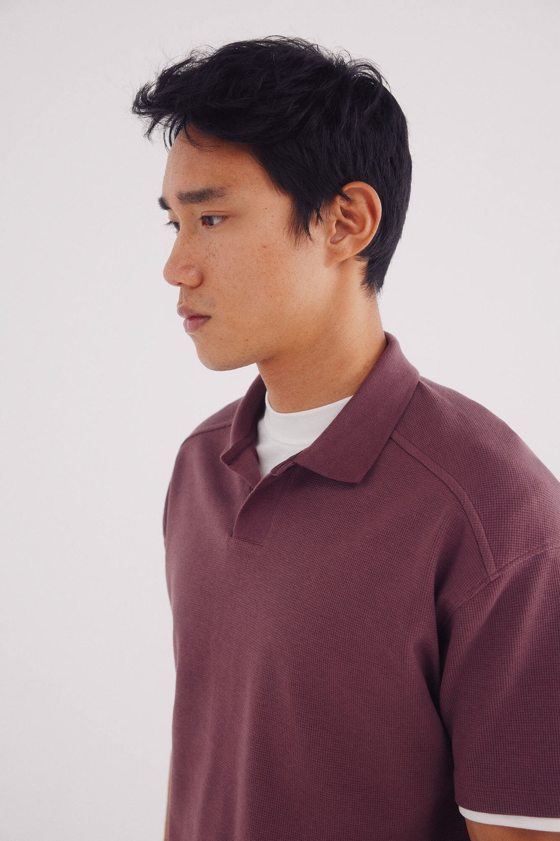 Springfield_Regular Fit Waffle Structure Polo_4409006_68_02