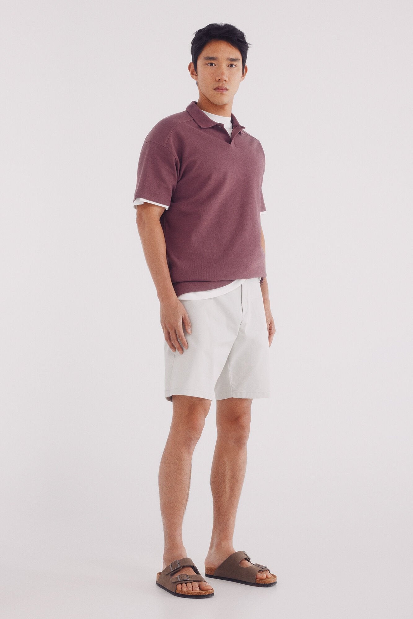 Springfield_Regular Fit Waffle Structure Polo_4409006_68_03