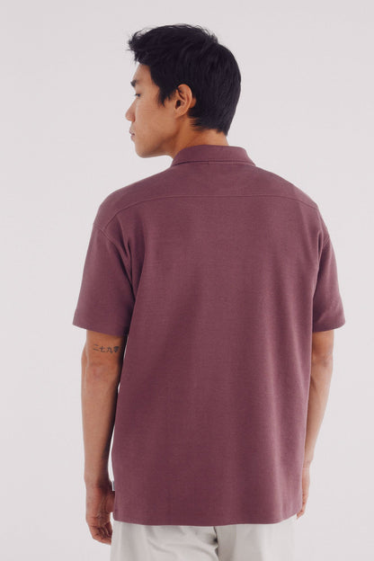 Springfield_Regular Fit Waffle Structure Polo_4409006_68_04