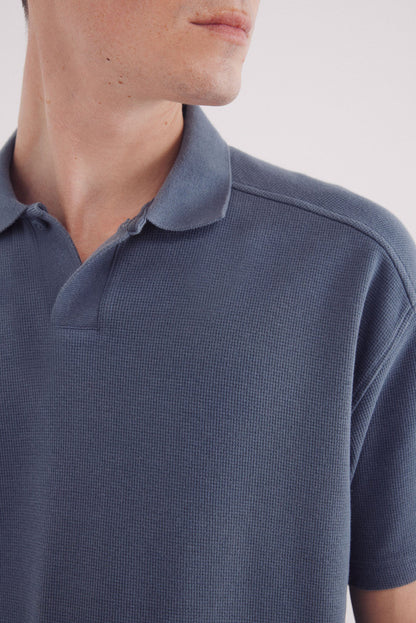 Springfield_Regular Fit Waffle Structure Polo_4409006_83_02