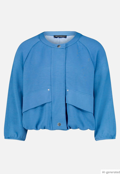 Betty Barclay Blue Horizon Women Blouson with 3/4 Sleeves SKU: 4431-1659_8427 Image 04