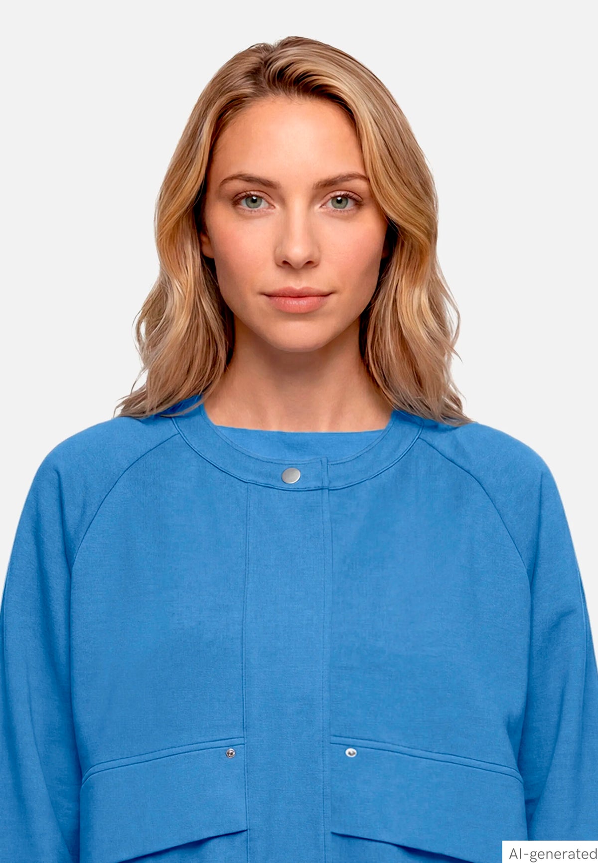Betty Barclay Blue Horizon Women Blouson with 3/4 Sleeves SKU: 4431-1659_8427 Image 06