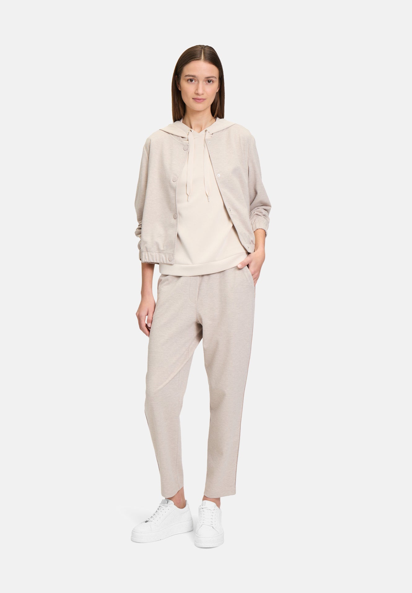 Betty Barclay_Dark Cream Melange_Long-Sleeved Blouson_4442-3480_1714_02