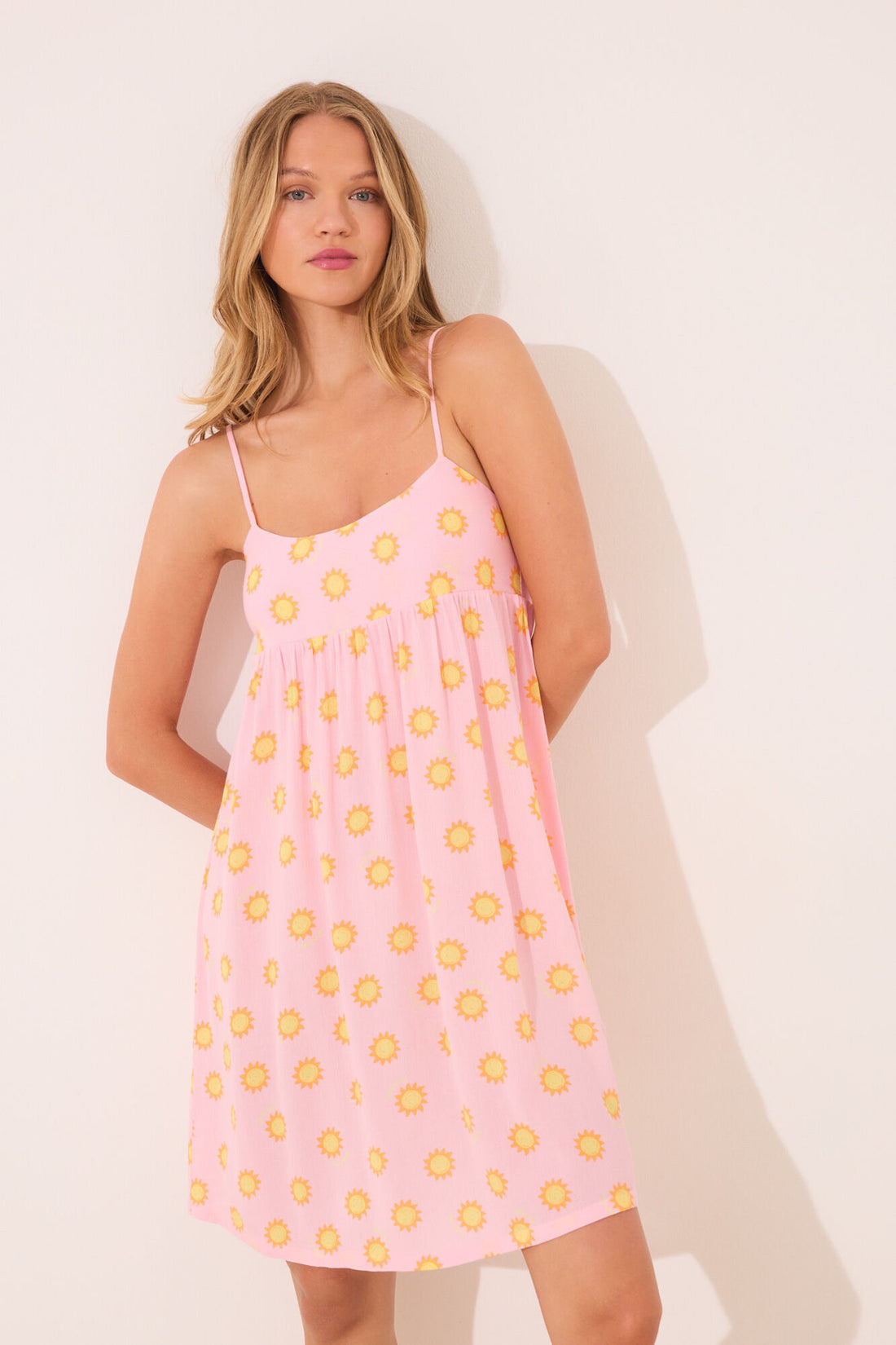 Women Secret_Short Nightgown with Viscose Straps and Soles_4442108_70_04