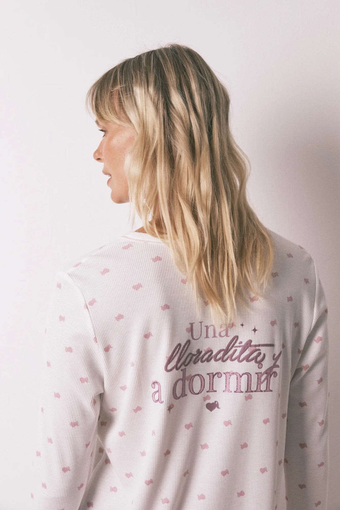 Women Secret_Pink_Waffle Fabric Midi Nightgown_4442118_70_02