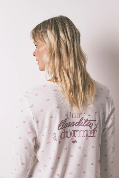 Women Secret_Pink_Waffle Fabric Midi Nightgown_4442118_70_02