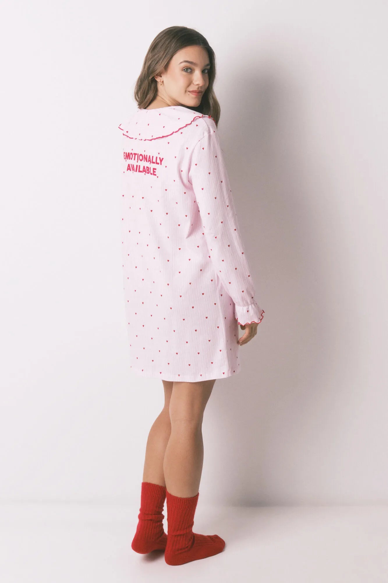 Women Secret_Pink_Cotton Peter Pan Collar Nightgown_4443616_73_06