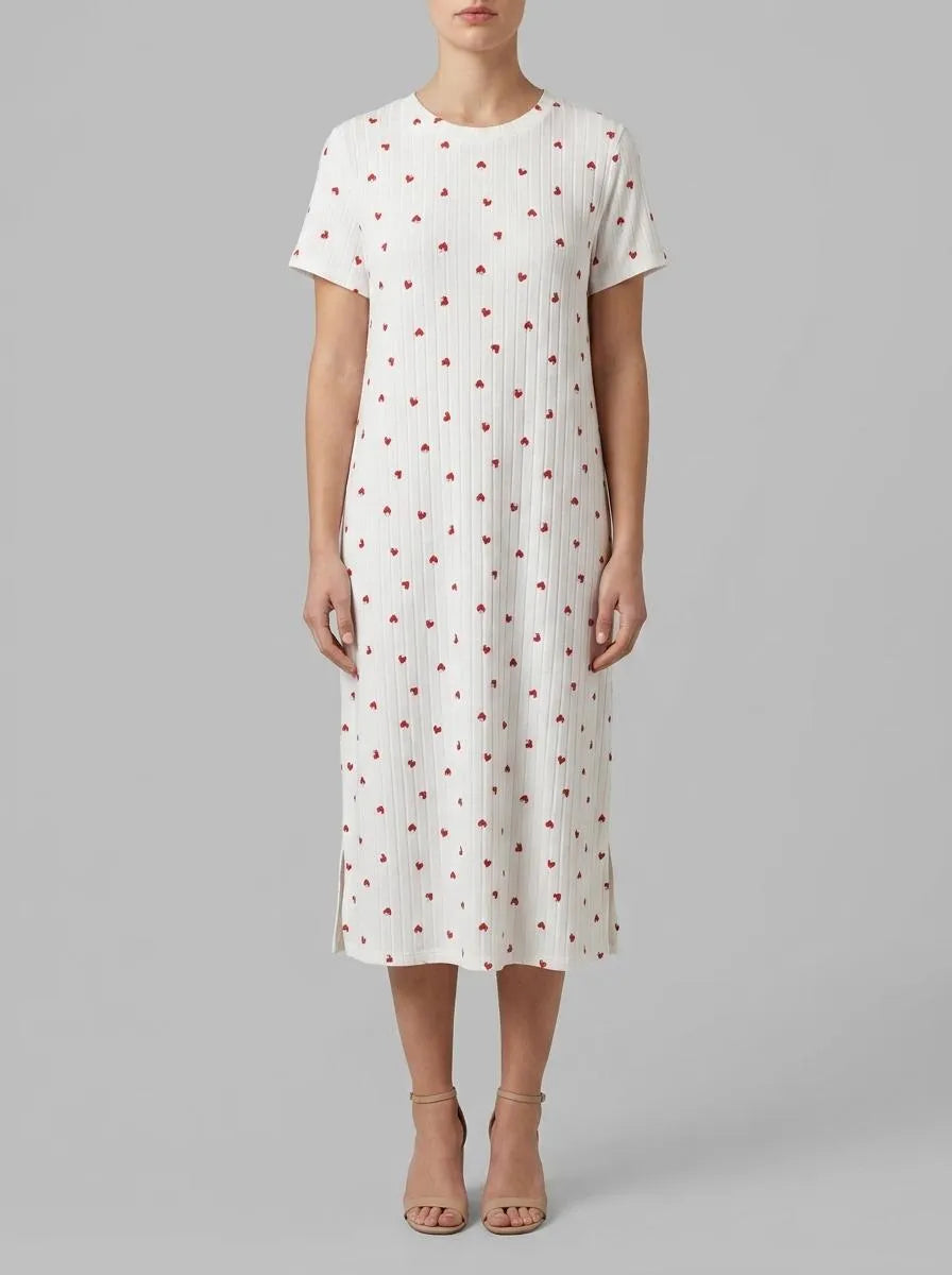 Women Secret_White Print_Mickey Cherry Print Nightgown_4443617_97_00