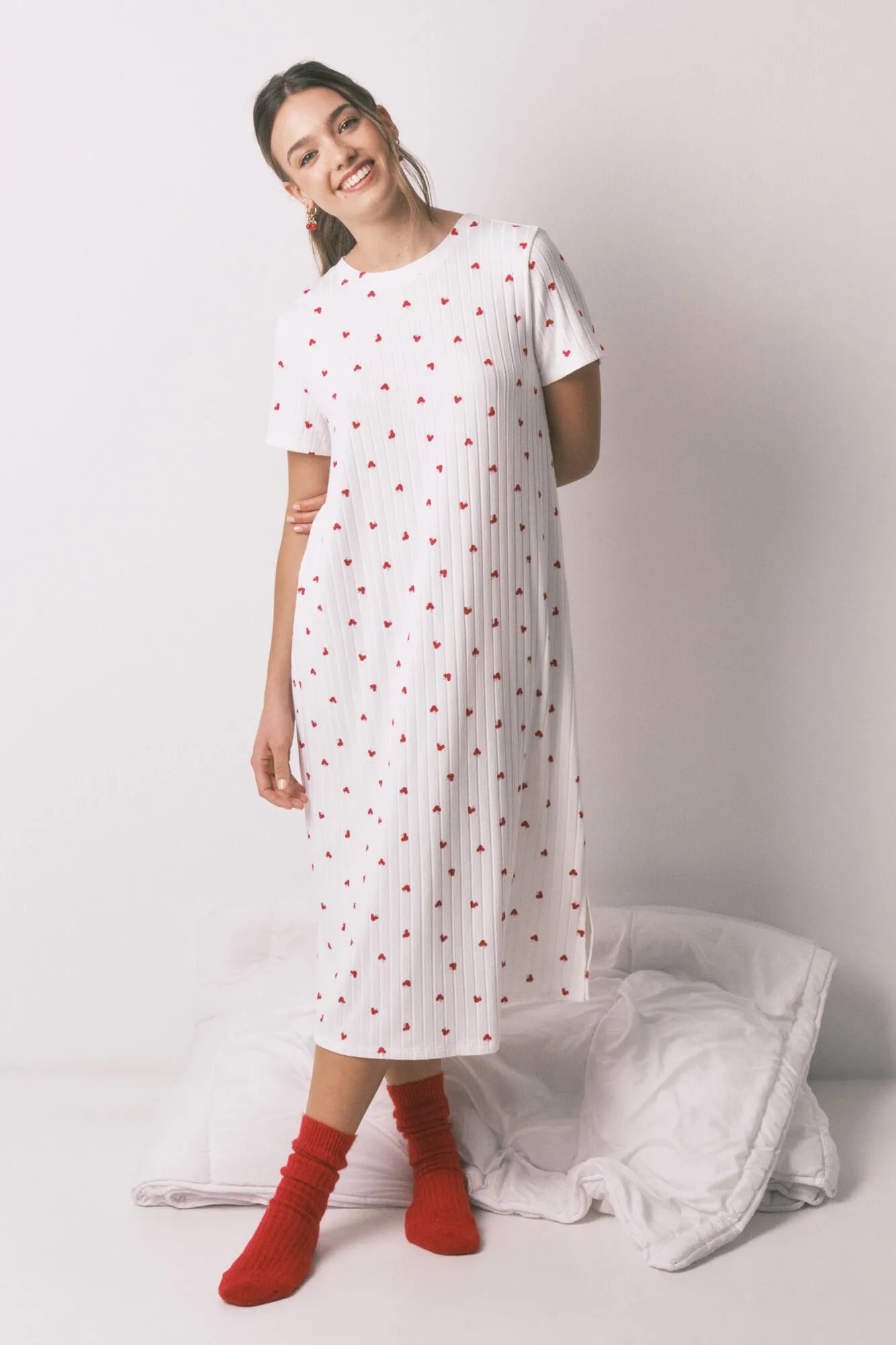 Women Secret_White Print_Mickey Cherry Print Nightgown_4443617_97_03