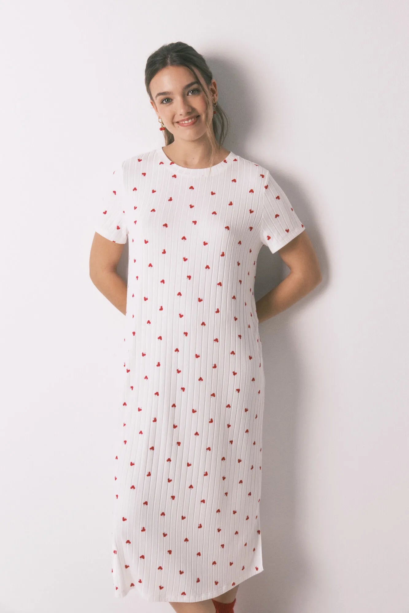 Women Secret_White Print_Mickey Cherry Print Nightgown_4443617_97_04