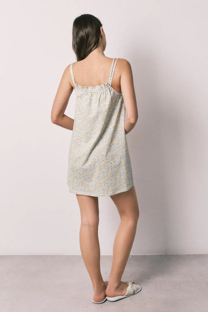 Women Secret Yellow Print Women Yellow Cotton Floral Short Nightgown SKU: 4443622_09 Image 04