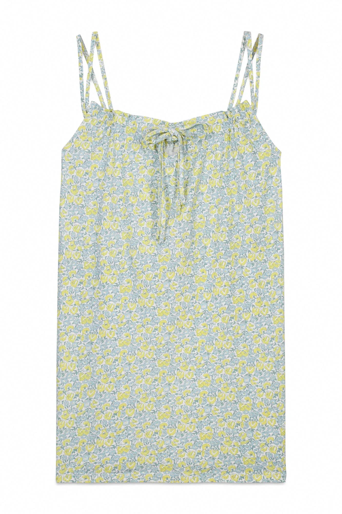 Women Secret Yellow Print Women Yellow Cotton Floral Short Nightgown SKU: 4443622_09 Image 06